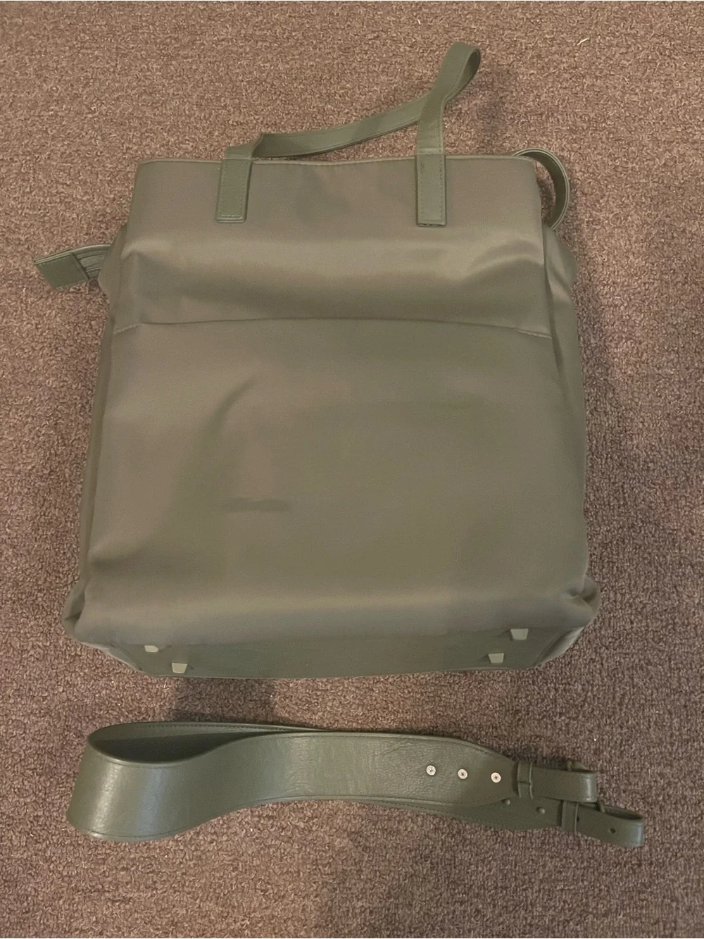 BÉIS Commuter Tote - Olive Green Tote Bag